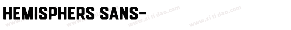 Hemisphers Sans字体转换